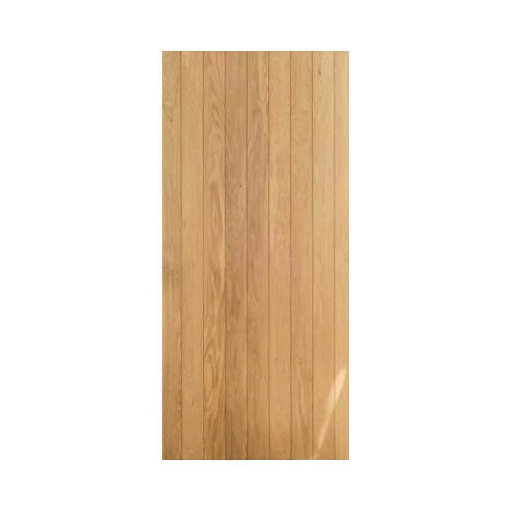 Hardwood Door Interior Modern Vertical Natural