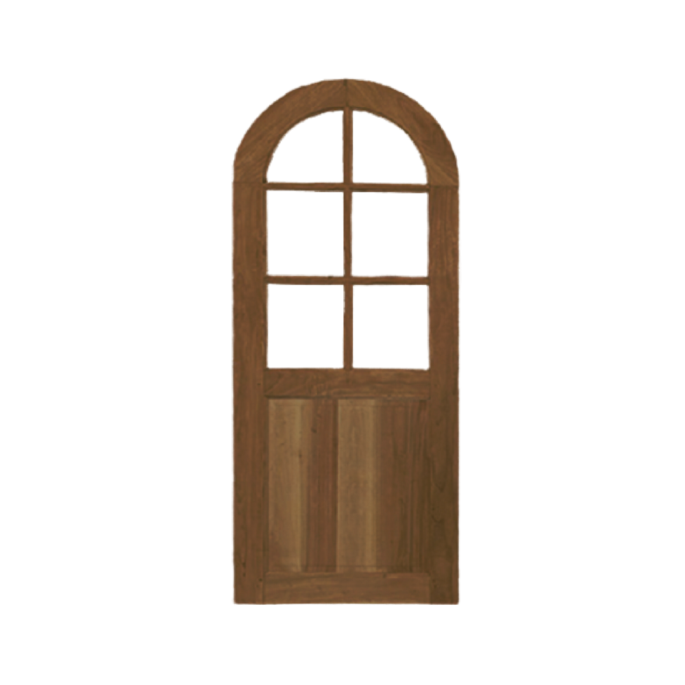 Hardwood Door Interior Spanish 6 Panel Walnut