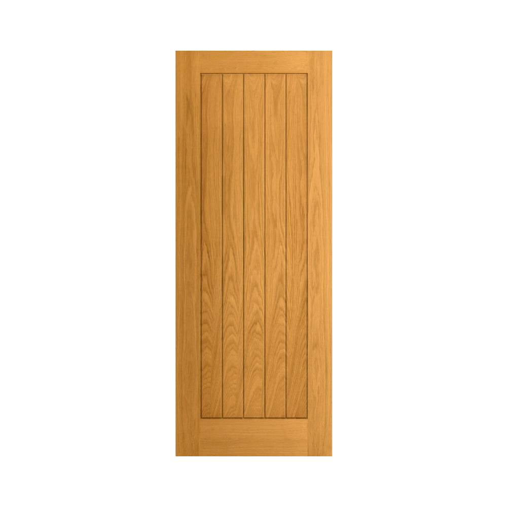 Hardwood Door Interior Vertical line Teak