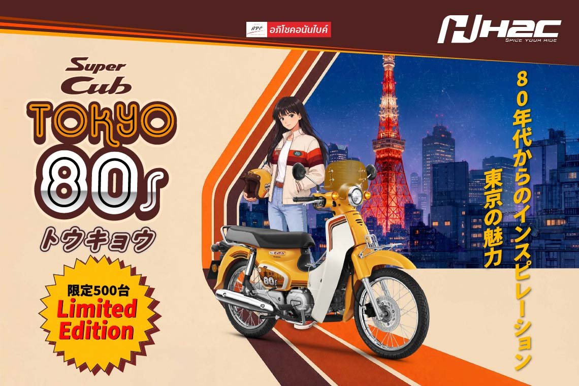 เปิดตัวแล้ว! Honda Super Cub Tokyo 80 Limited Edition