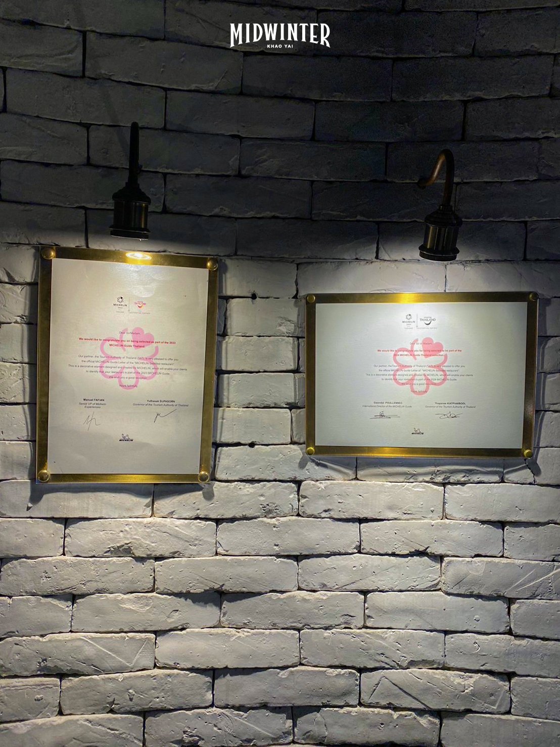 For Midwinter Khao Yai, receiving the MichelinGuide award for two consecutive years is a testament to our dedication. For Midwinter Khao Yai, receiving the MichelinGuide award for two consecutive years is a testament to our dedication.