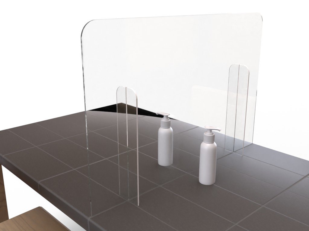  Covid-19 Acrylic partition stand