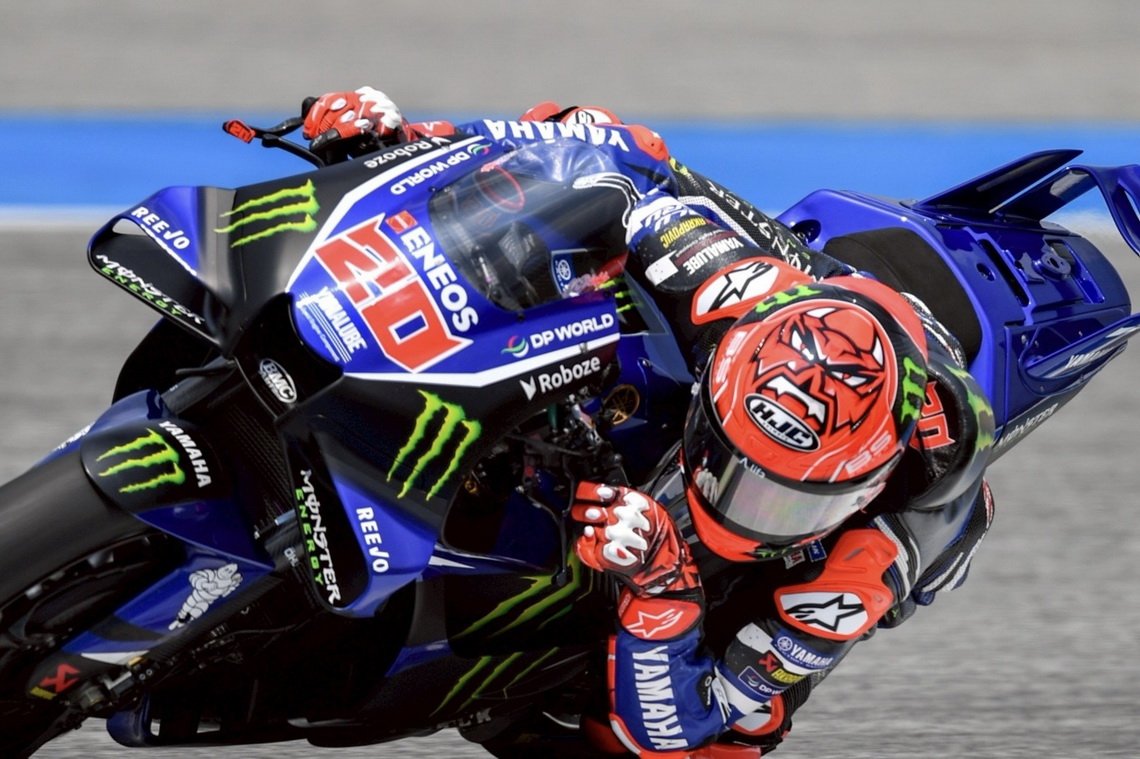 กวาร์ตาราโร ดันท็อปสปีด M1V4 แตะ 337.5 กม./ชม. ปิดซ้อมวันแรก ไทยแลนด์ กรังด์ปรีซ์