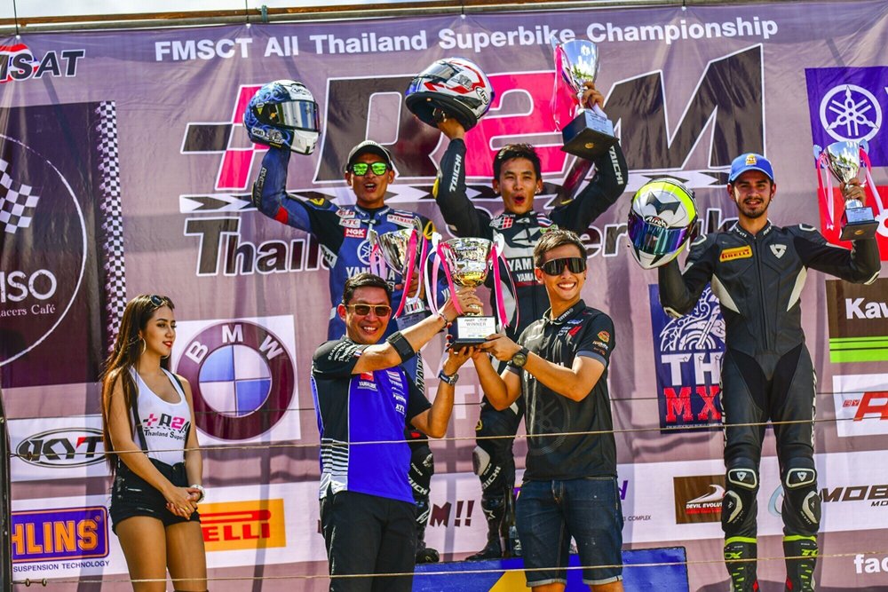 นักบิด YAMAHA RIDERS’ CLUB RACING TEAM ผงาดโพเดี้ยม ศึกชิงแชมป์ประเทศไทย FMSCT All Thailand SuperBikes Championship 2018 สนามแรก รายการ R2M Thailand SuperBikes Championship 2018 สนามที่ 1 นักบิด YAMAHA RIDERS’ CLUB RACING TEAM ผงาดโพเดี้ยม ศึกชิงแชมป์ประเทศไทย FMSCT All Thailand SuperBikes Championship 2018 สนามแรก รายการ R2M Thailand SuperBikes Championship 2018 สนามที่ 1