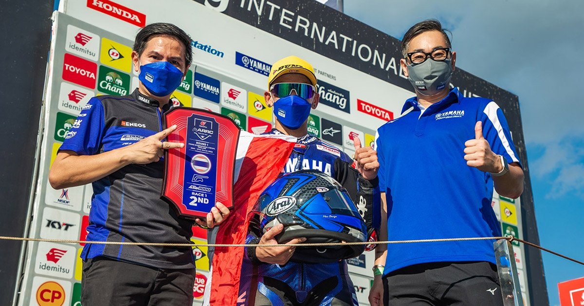 นักบิด ยามาฮ่า ไทยแลนด์ เรซซิ่งทีม นำธงไทยขึ้นโพเดี้ยมศึกชิงแชมป์เอเชียสำเร็จ นักบิด ยามาฮ่า ไทยแลนด์ เรซซิ่งทีม นำธงไทยขึ้นโพเดี้ยมศึกชิงแชมป์เอเชียสำเร็จ