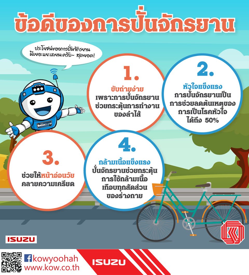 ข้อดีของการปั่นจักรยานนอกจากจะทำให้สุขภาพดีแล้ว ยังมีอะไรอีกบ้างนะไปดูกัน