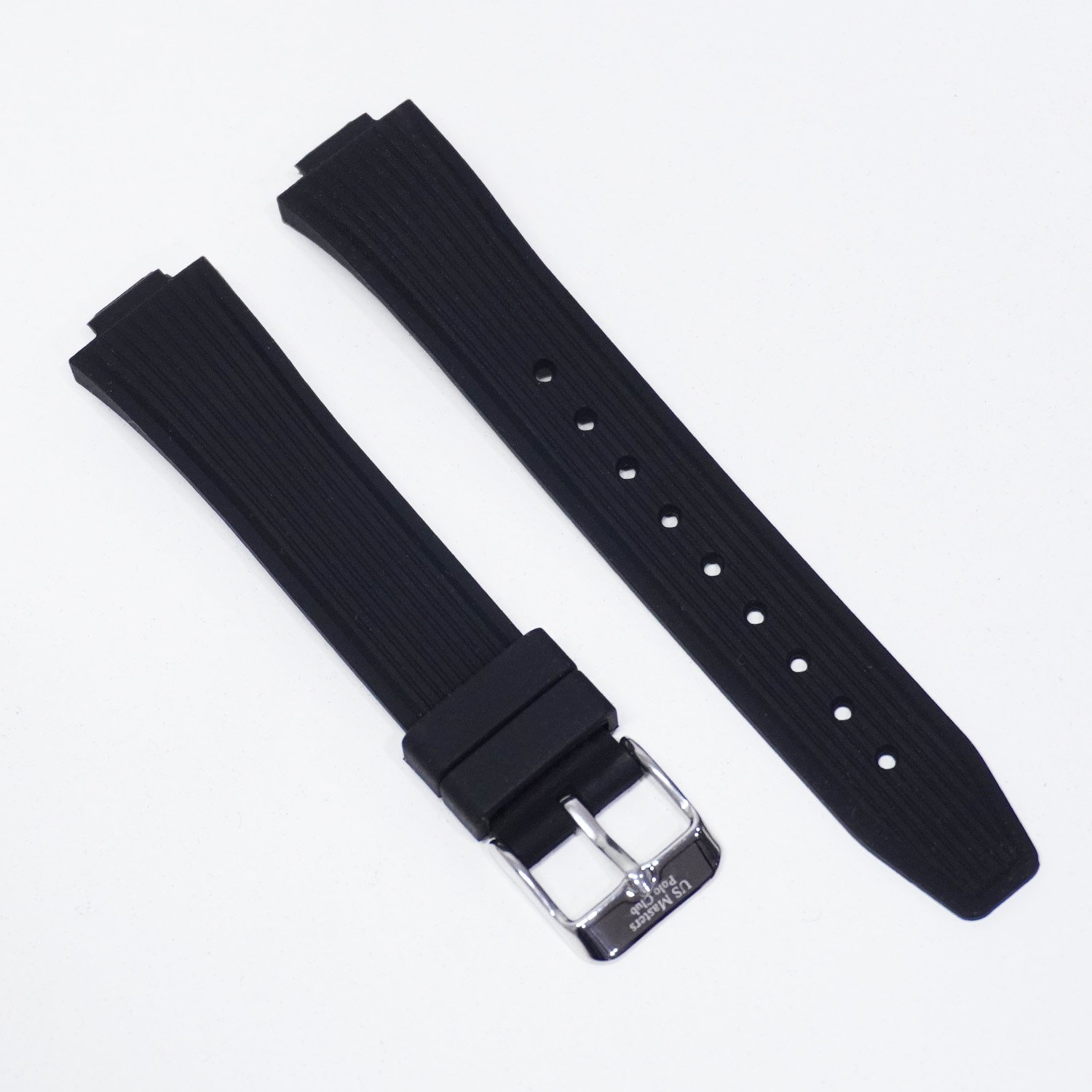 US Master Polo Club Watch Strap USM-DD54 (Black/Silver)