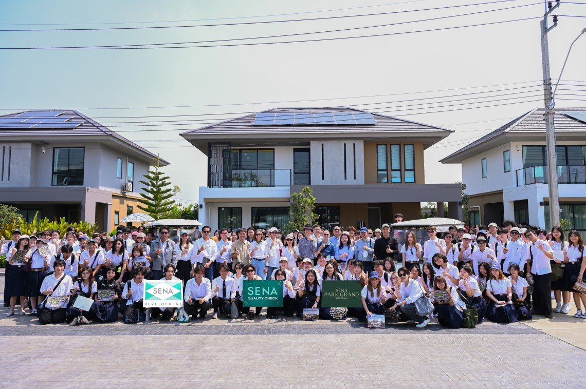 SENA เปิดโครงการ เสนา พารค์แกรนด์ รามอินทรา 2 และไซต์ก่อสร้างจริง  เสริมประสบการณ์เรียนรู้ภาคสนามให้นิสิตสถาปัตย์ จุฬาฯ
