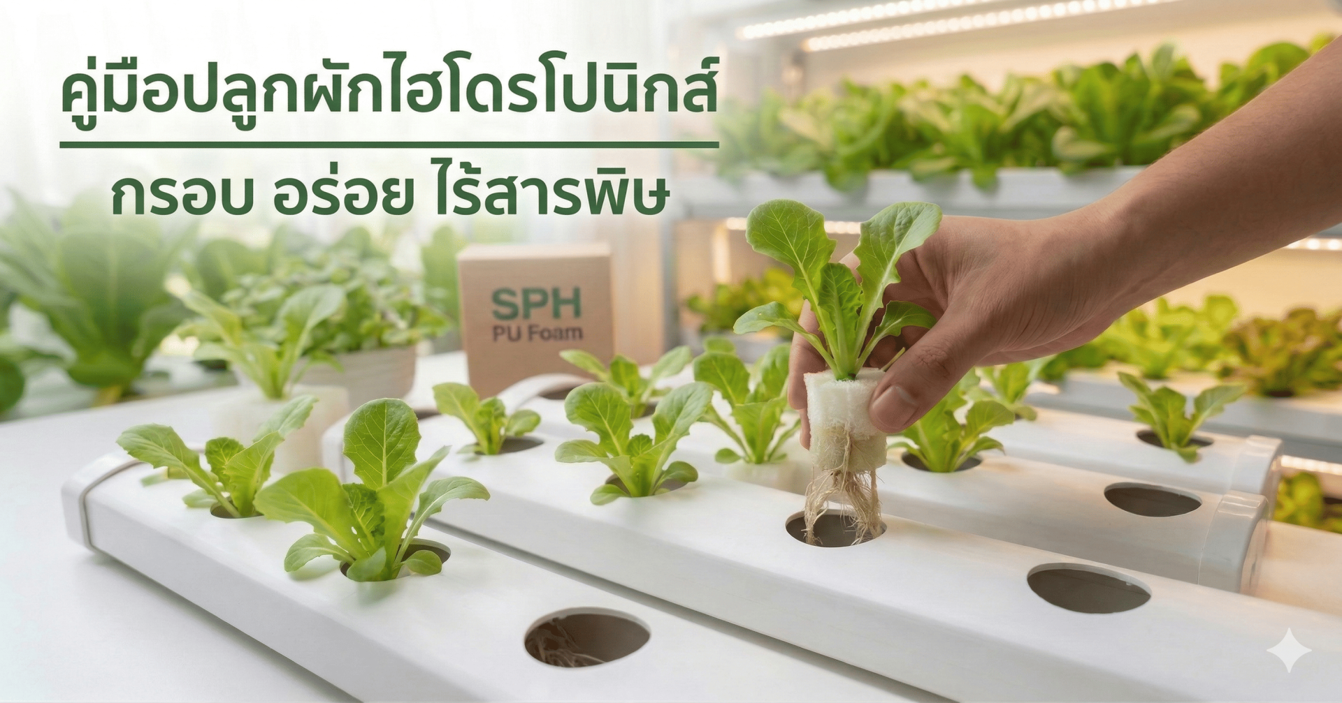 คู่มือปลูกผักไฮโดรโปนิกส์ เคล็ดลับที่มือใหม่ต้องรู้