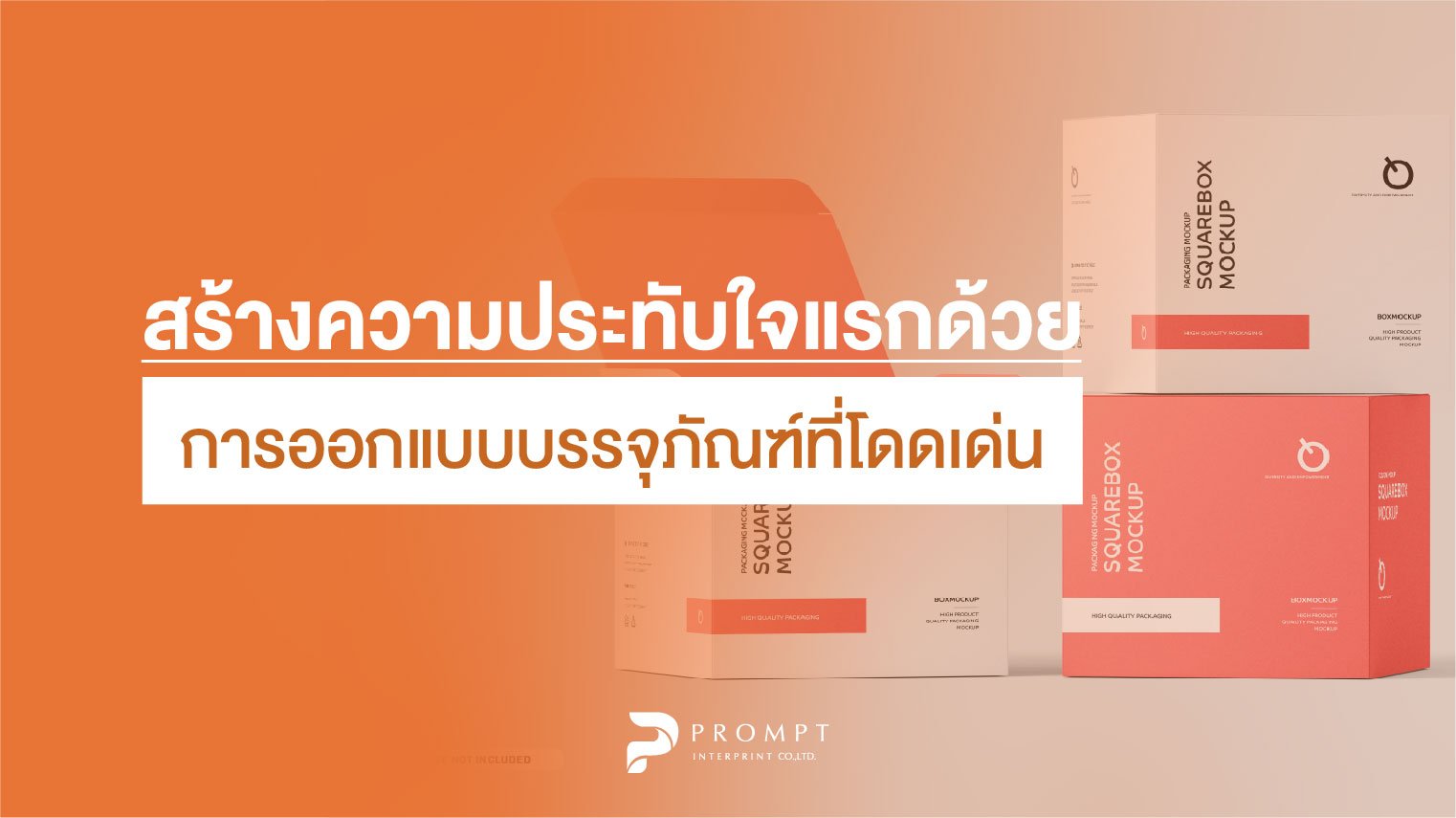 สร้างความประทับใจแรกด้วยการออกแบบบรรจุภัณฑ์ที่โดดเด่น