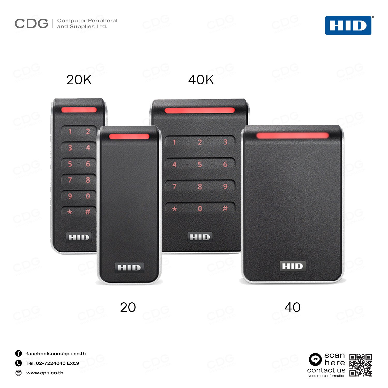 Hid Reader Color Code เครื่องอ่านบัตร HID Signo Readers สำหรับ Access Control