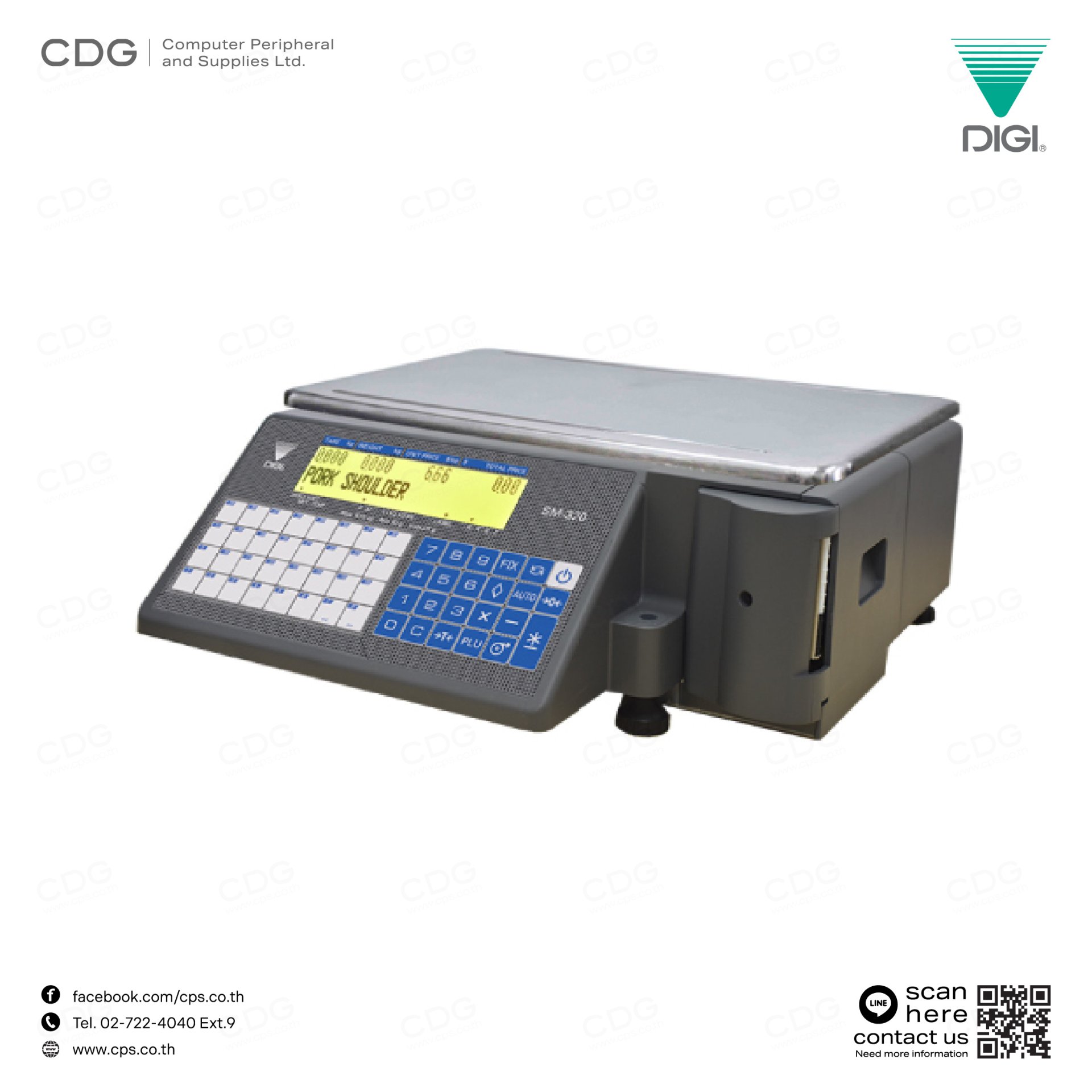 Digital Weight Scale DIGI SM-320 Scales With Printer