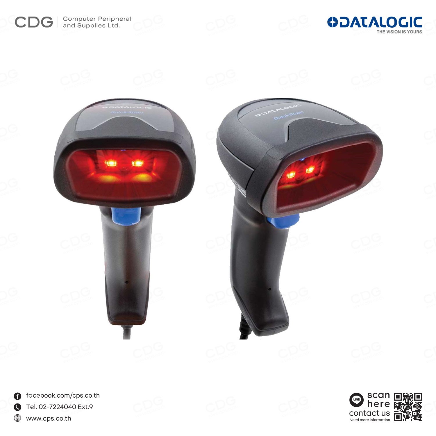 Datalogic QuickScan 2500 Series (PN: QW2520) Barcode Scanner