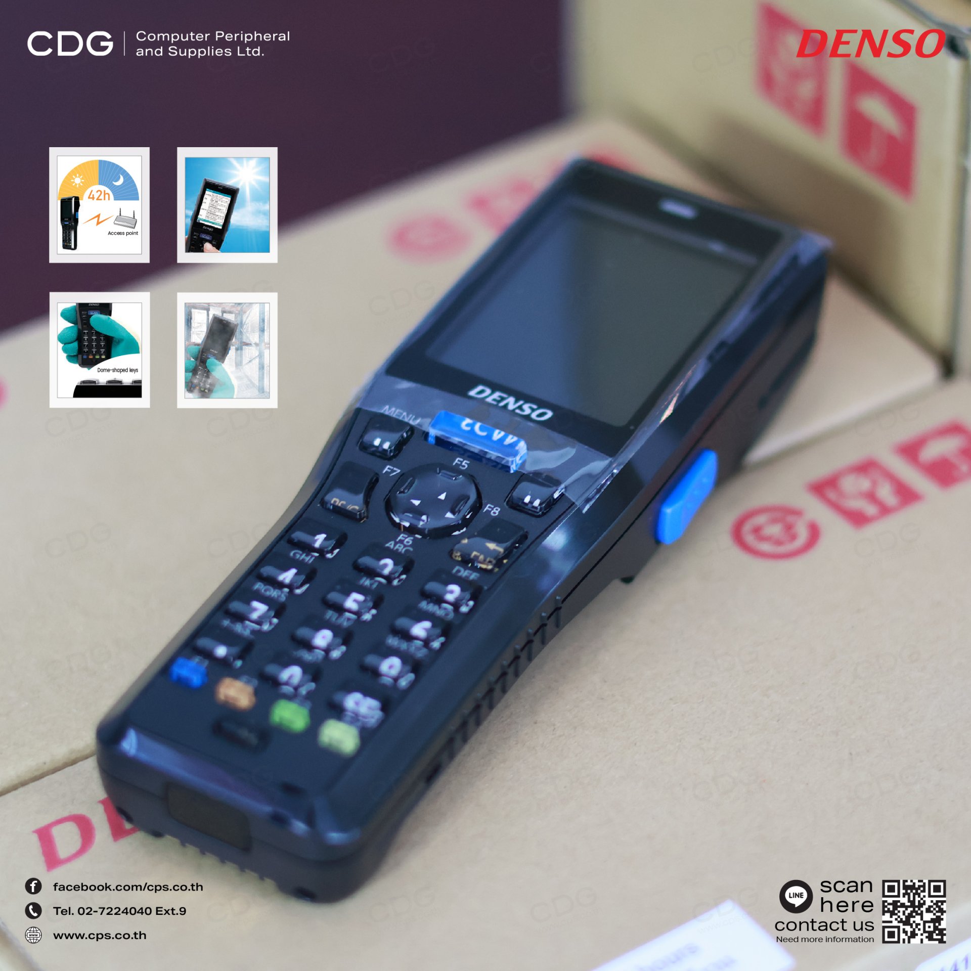 Bar Code Handy Terminal Denso Barcode Handy Terminal BHT-1300B Series - cps