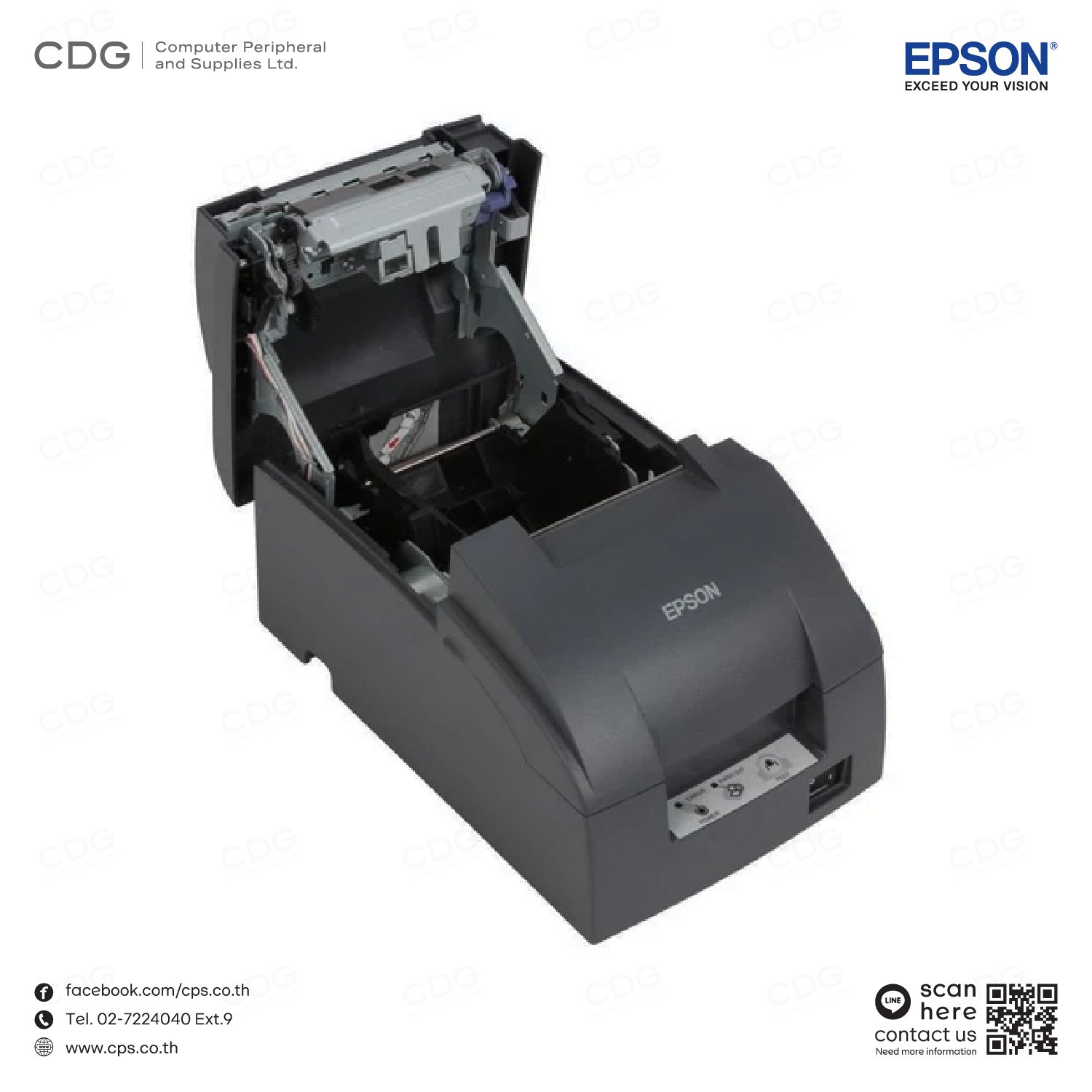 เครื่องพิมพ์ใบเสร็จ EPSON TM-U220A / TM-U220B / TM-U220D