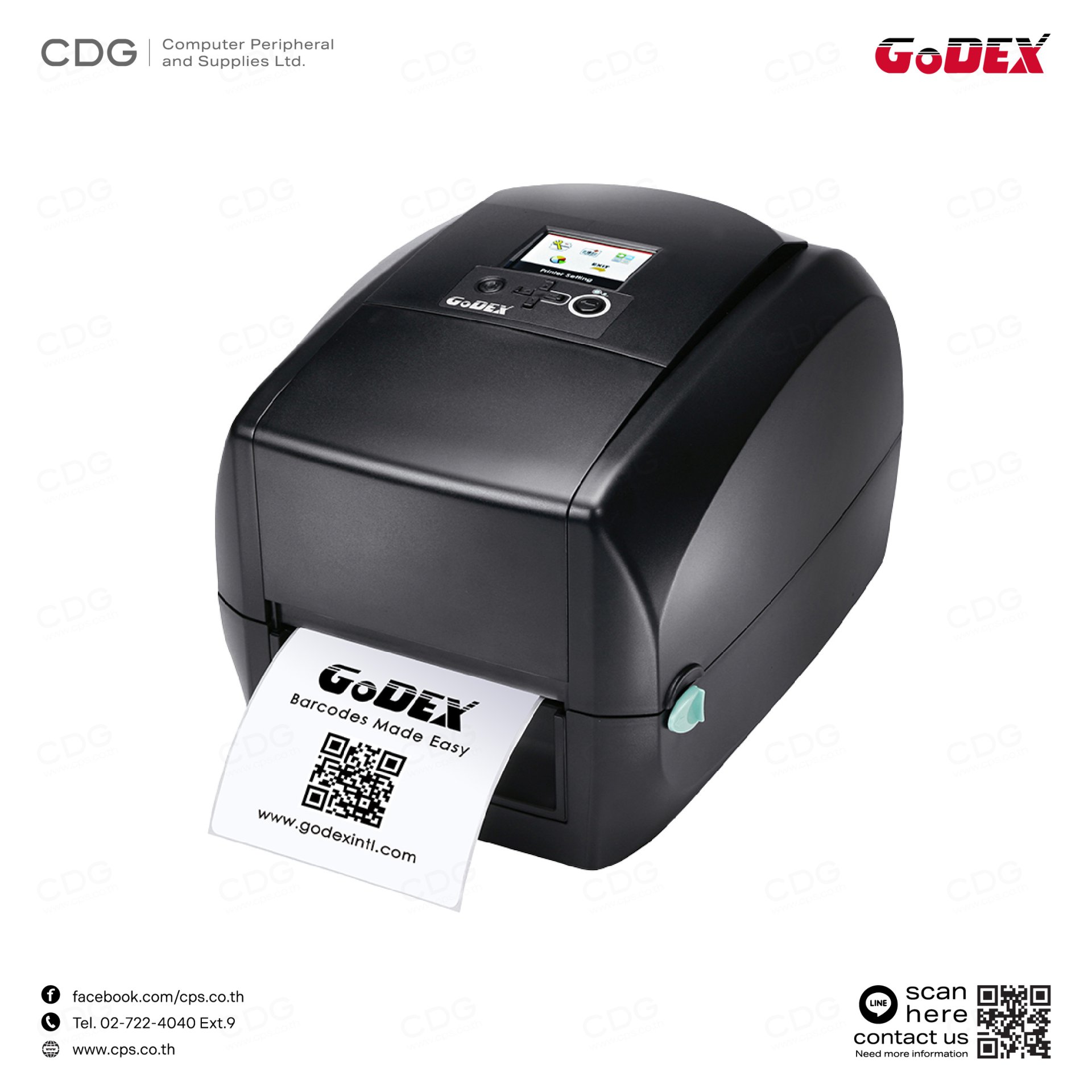 GoDEX RT700i+ Desktop Barcode Printer