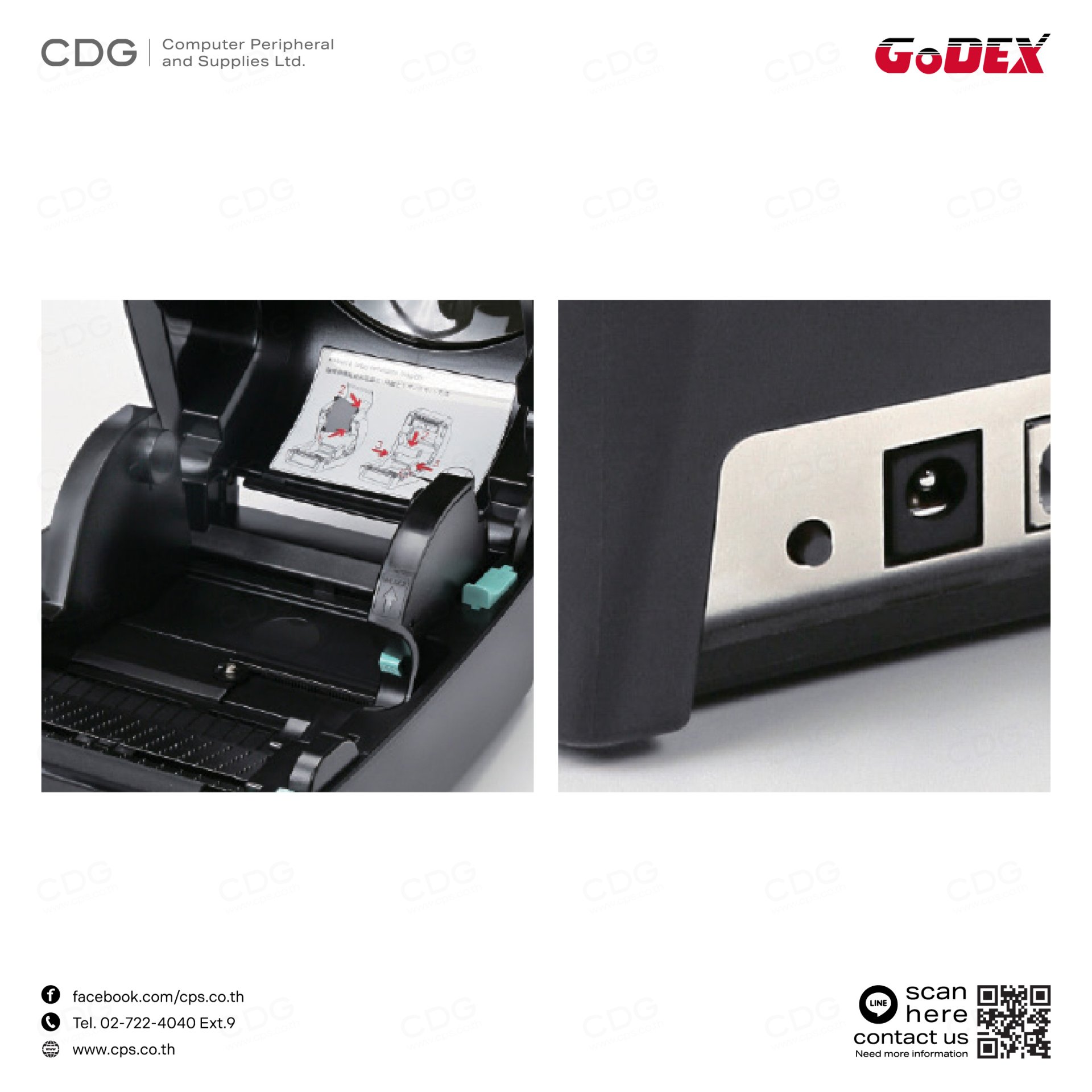 GoDEX RT700i+ Desktop Barcode Printer