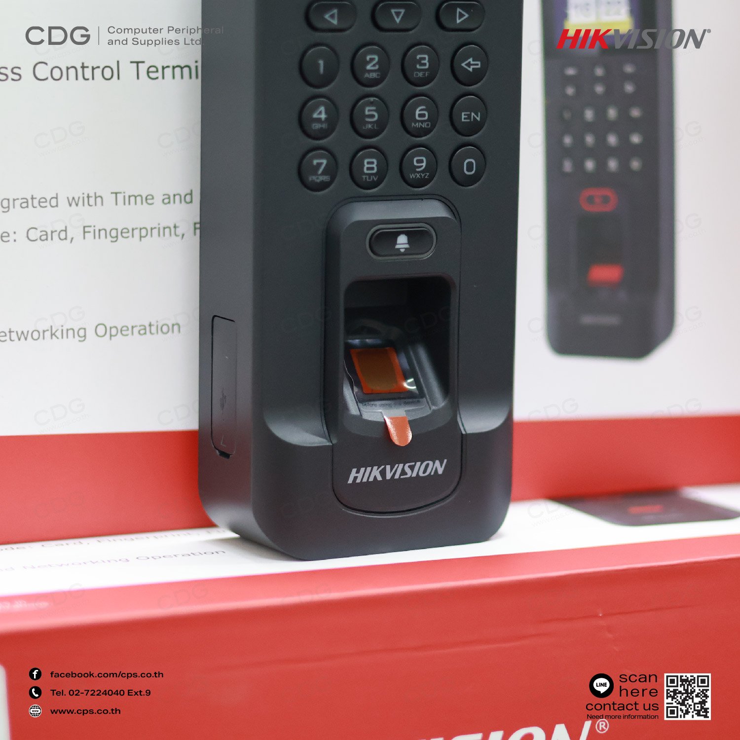 Fingerprint Access Control Terminal Hikvision DS-K1T804BMF