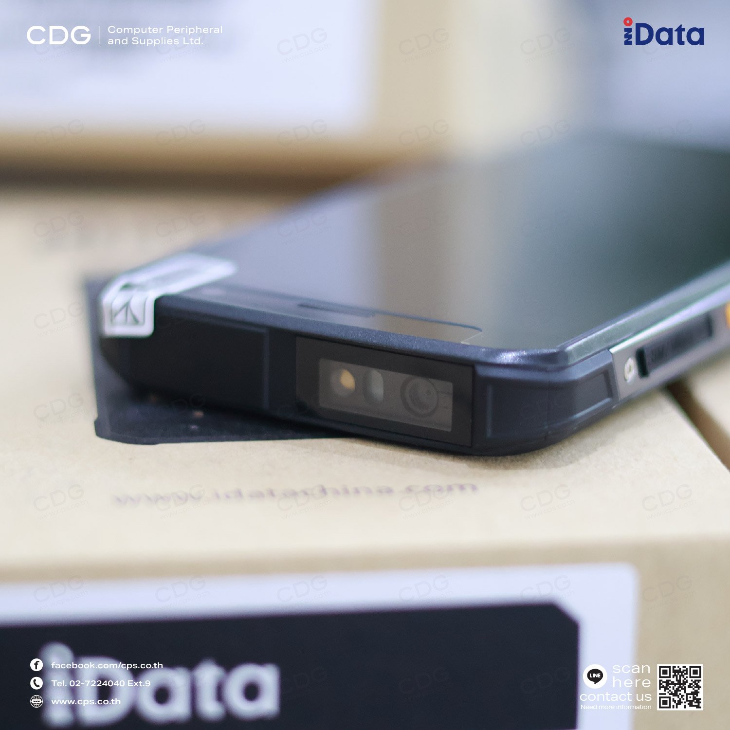 Computer 1d เครื่องอ่านบาร์โค้ดมือถือ iData T1 Mobile Computer (1D/2D) - cps