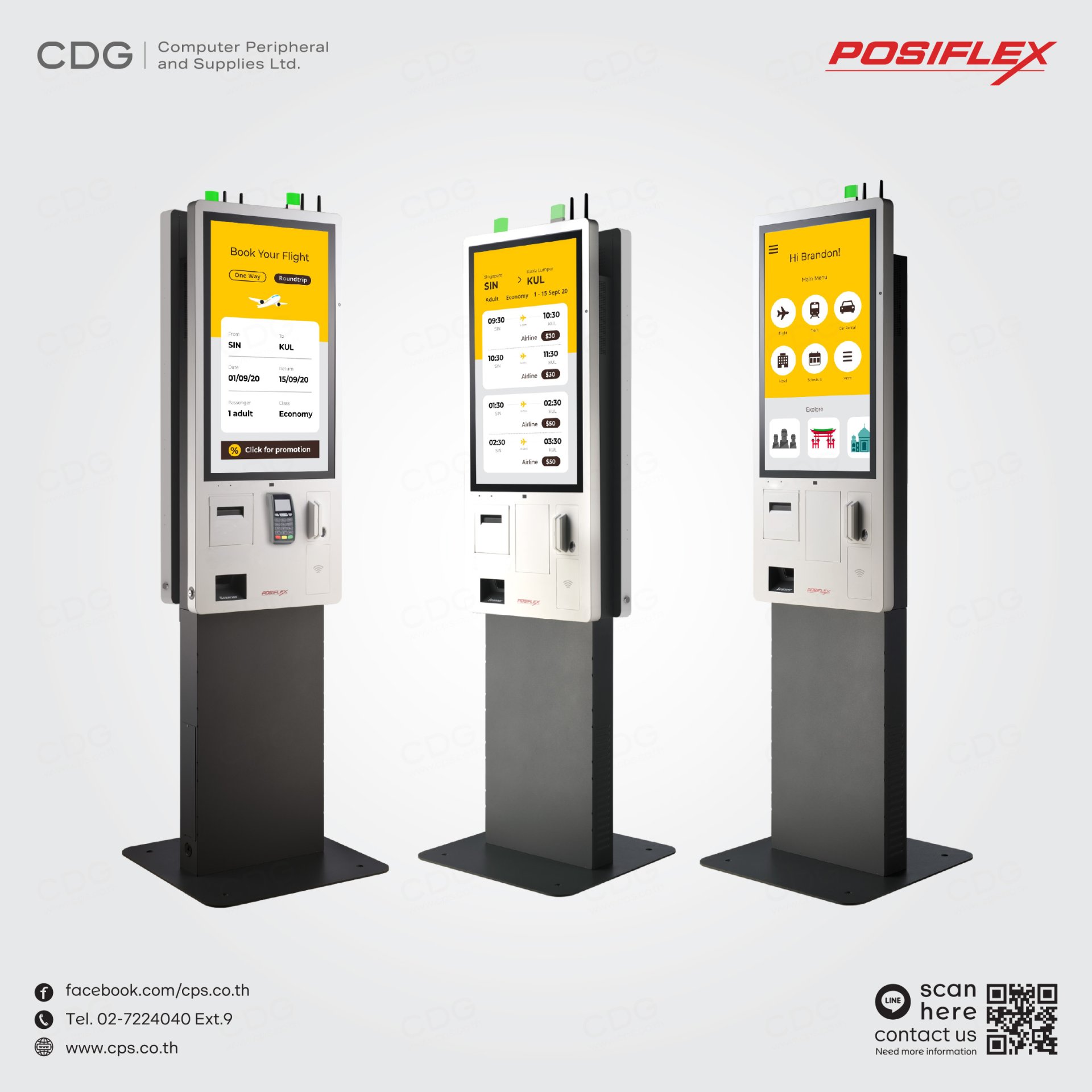 Posiflex JK-3200 Series Kiosk Self-Service 32" Touch