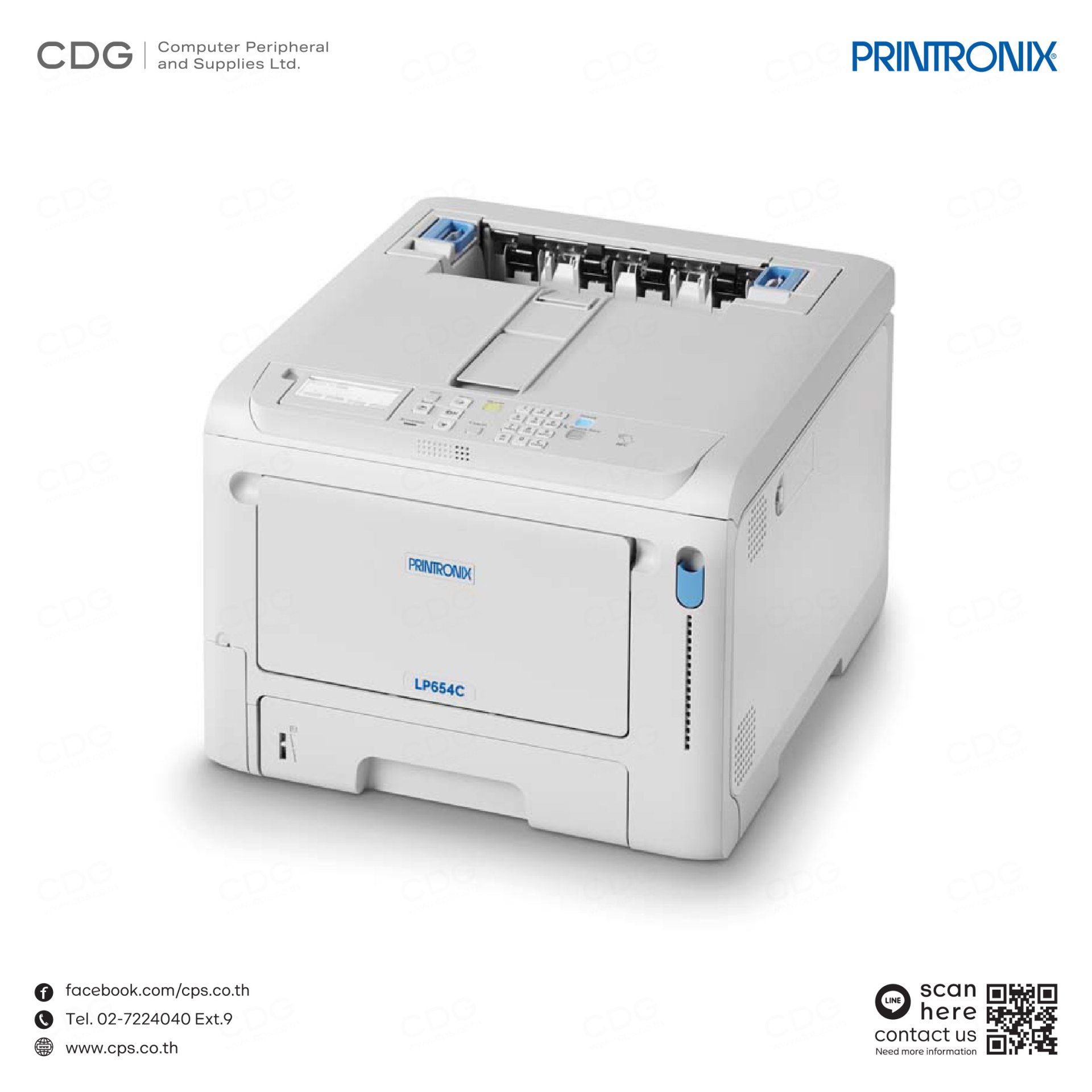 Printronix LP654C A4 Color LED Laser Printer 1200 dpi