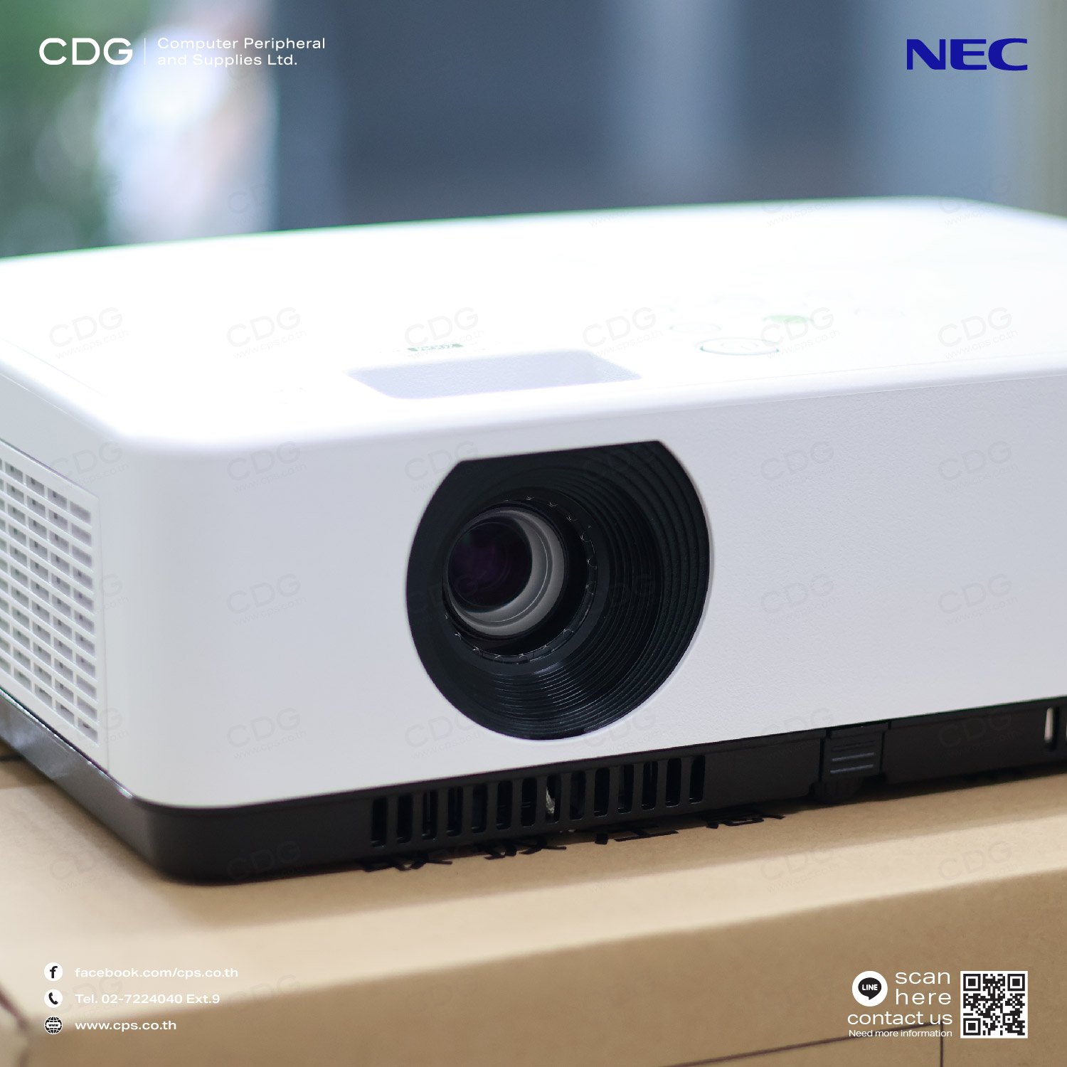 โปรเจคเตอร์ Portable Projector NEC รุ่น MC393WG - cps
