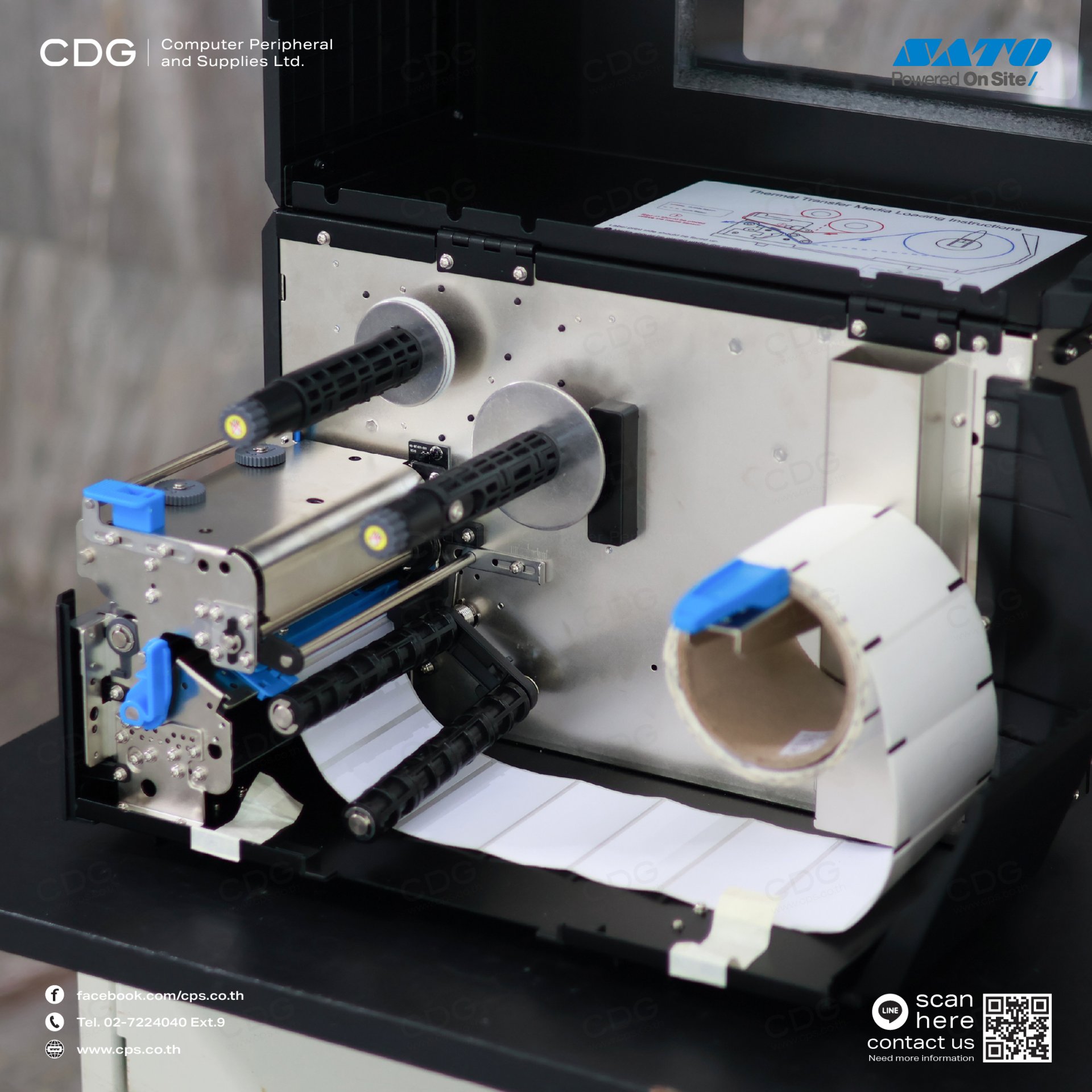 Sato Printer Sticker SATO WT4-AXB Industrial Label Printer (4-inch)