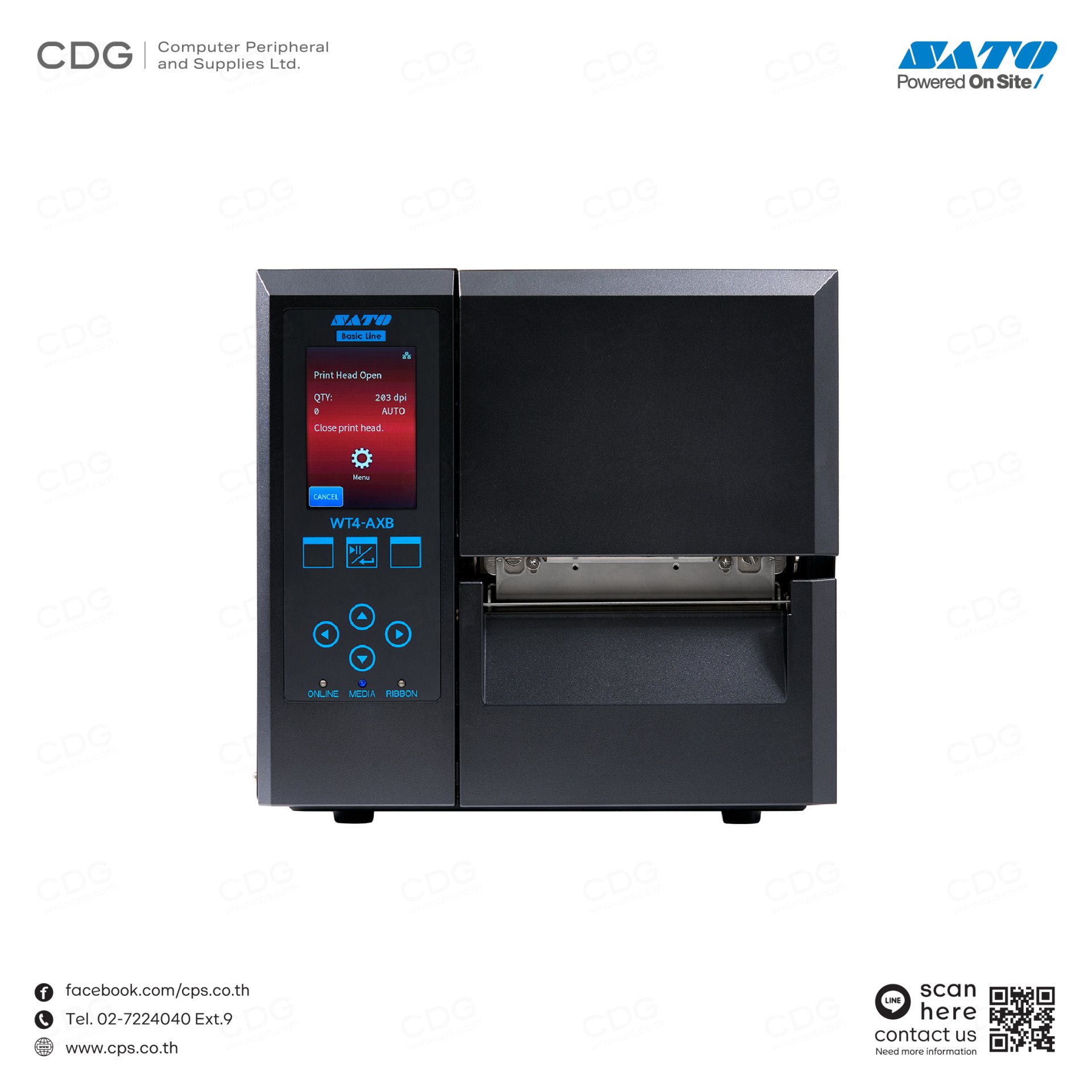 SATO WT4-AXB Industrial Label Printer (4-inch) - cps SATO WT4-AXB Industrial Label Printer (4-inch) - cps