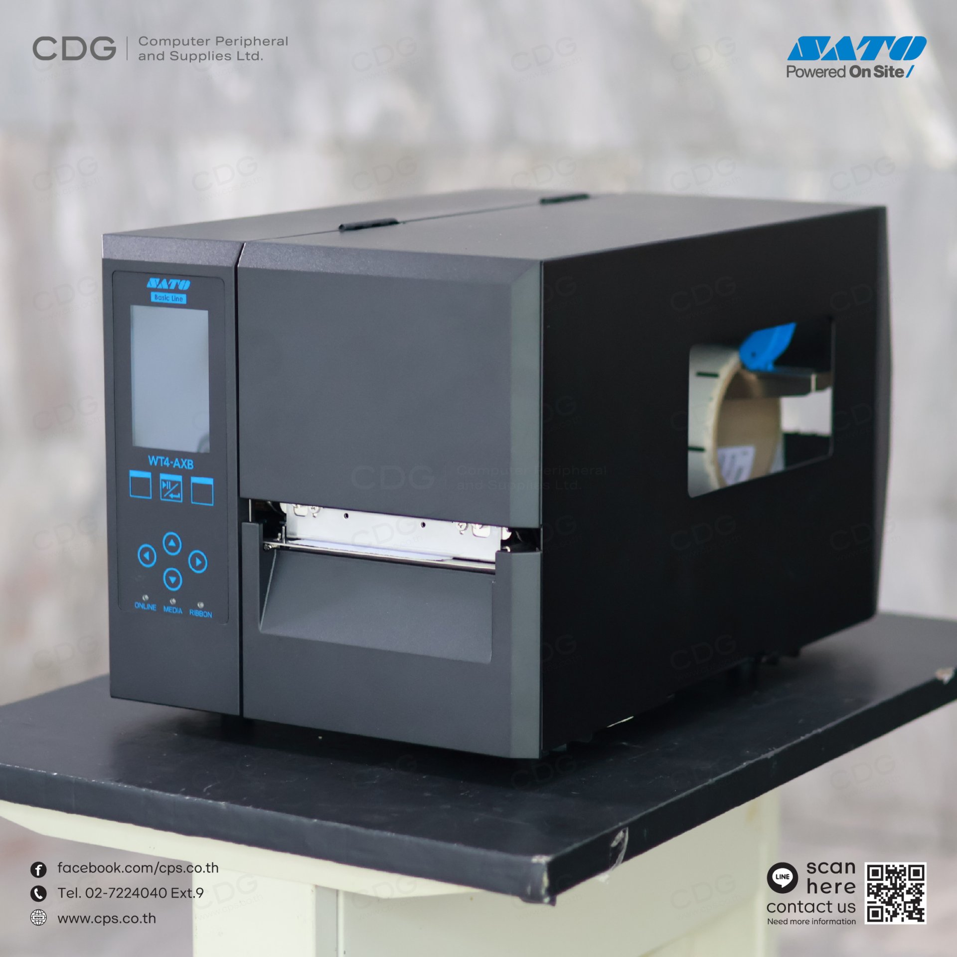 Sato Printer Sticker SATO WT4-AXB Industrial Label Printer (4-inch)