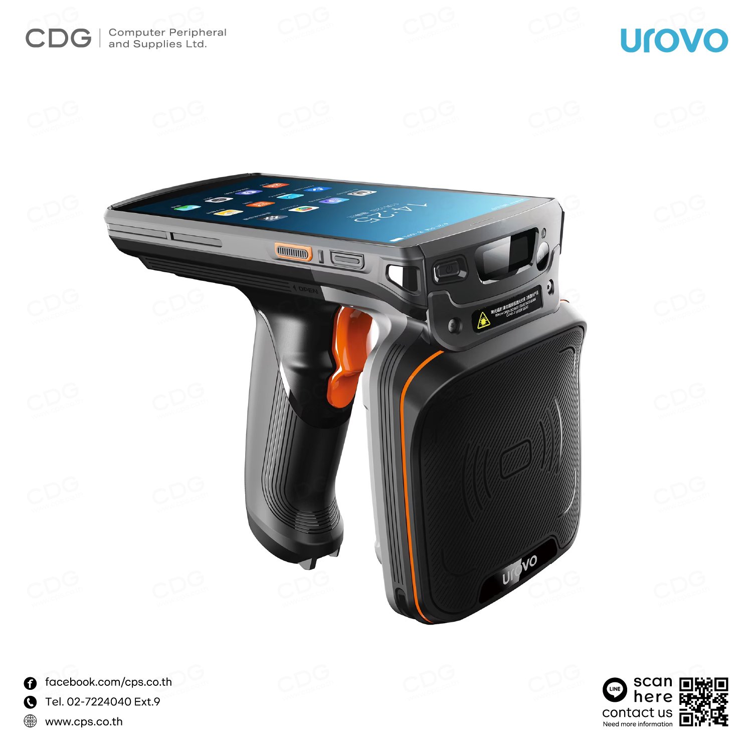 Handheld Computer UROVO DT50P UHF (RFID) 1D/2D 4G, BT, Wi-Fi