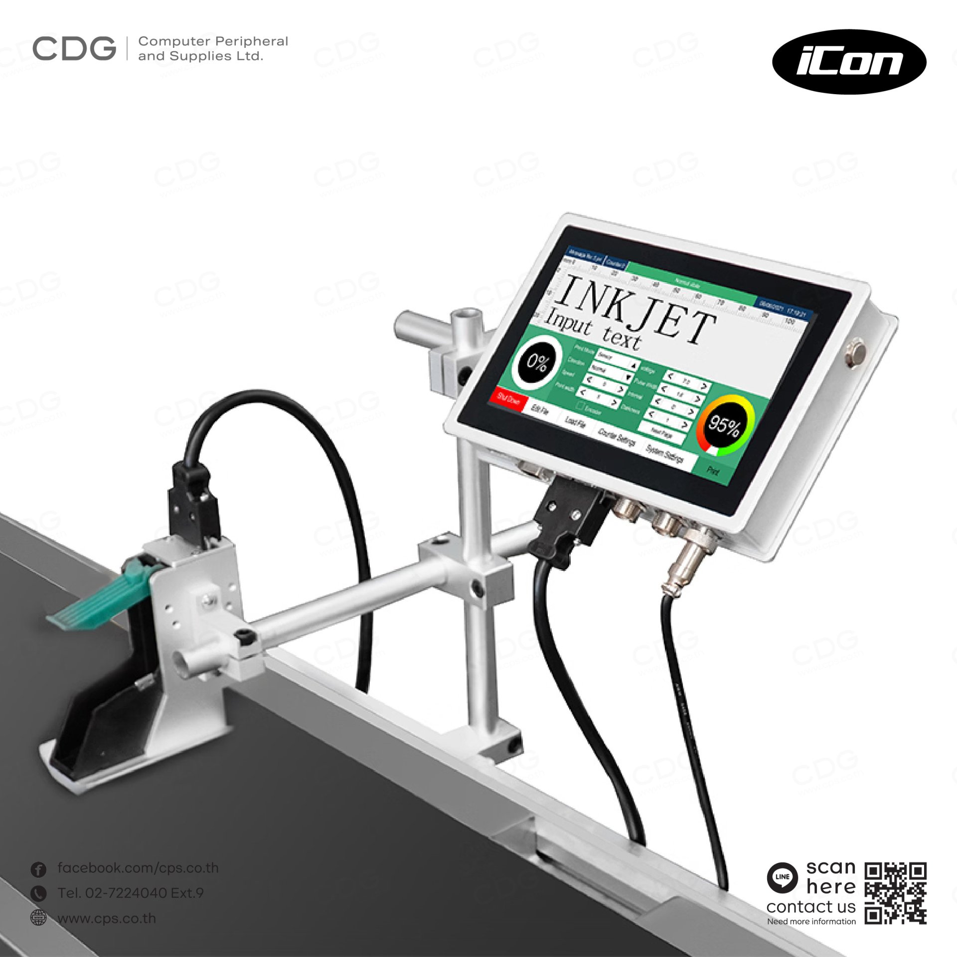 iCon Velocity VEX 1 Thermal Inkjet Printer Coding & Marking