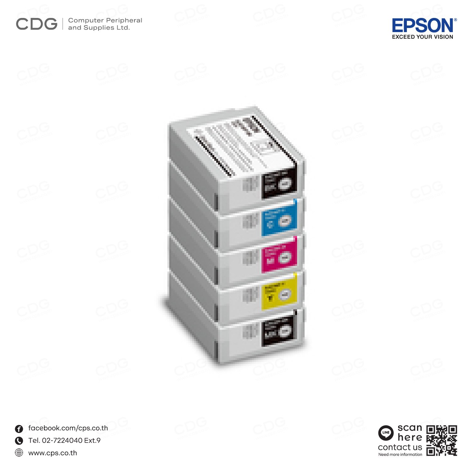Epson ColorWorks Ink Cartridge SJIC46P for C4050 - cps