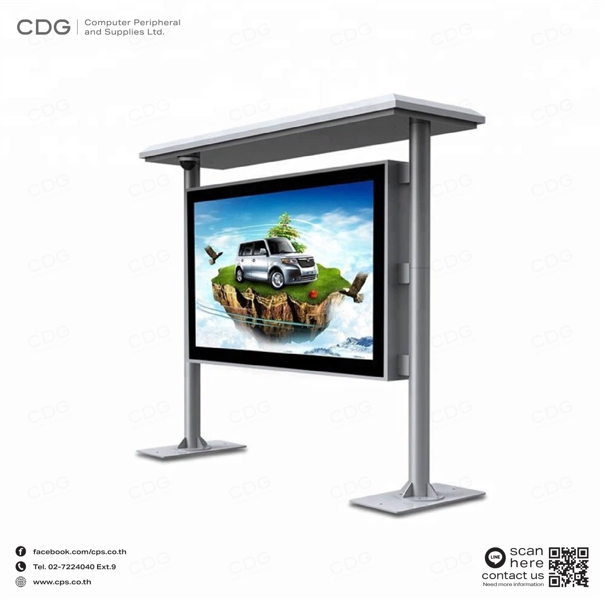 Standee Sign Bus Digital Signage Outdoor Standee HL4000-OD (Bus Station)