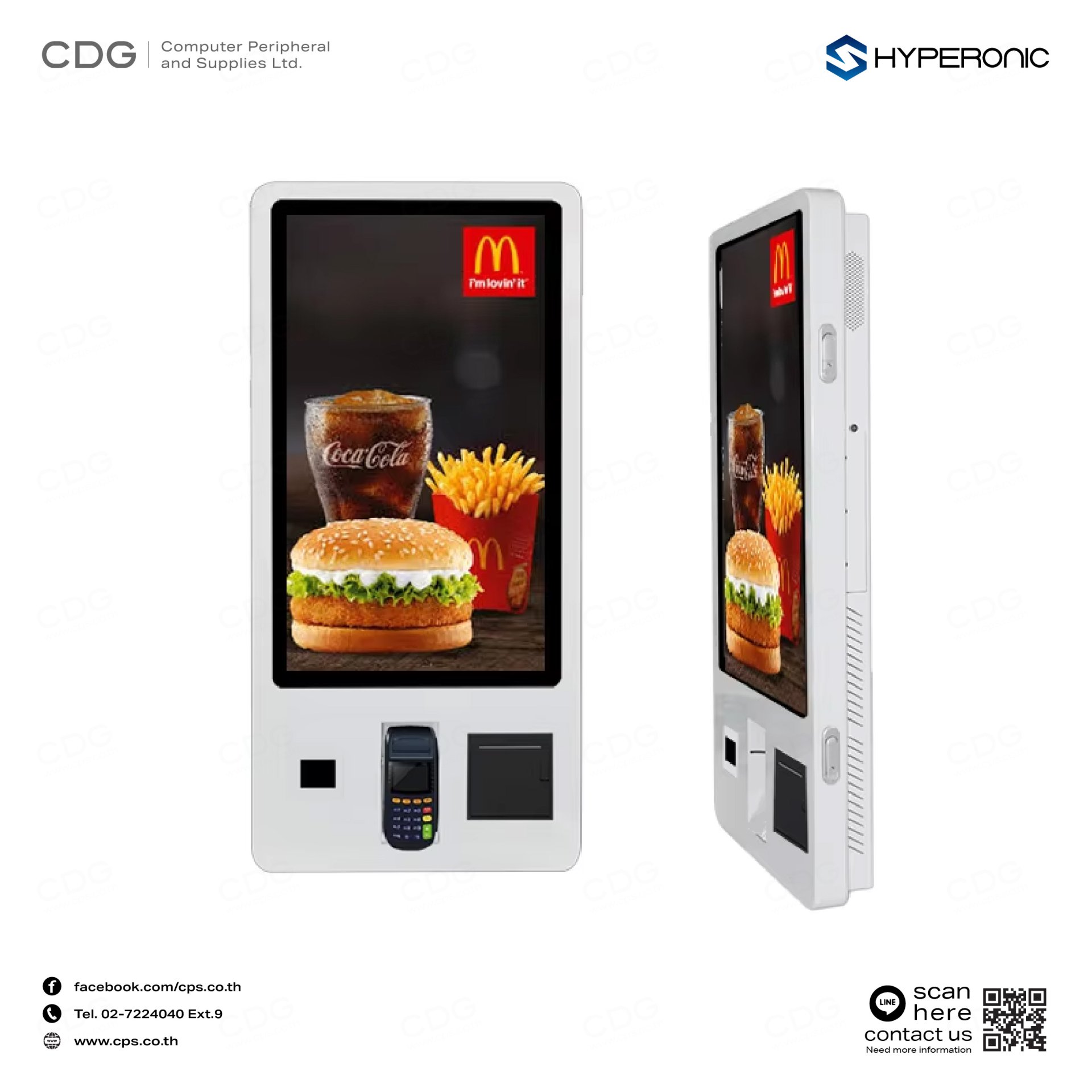 New Ordering Machine Order Kiosk Touch Screen Food Ordering Machine Model HLH7