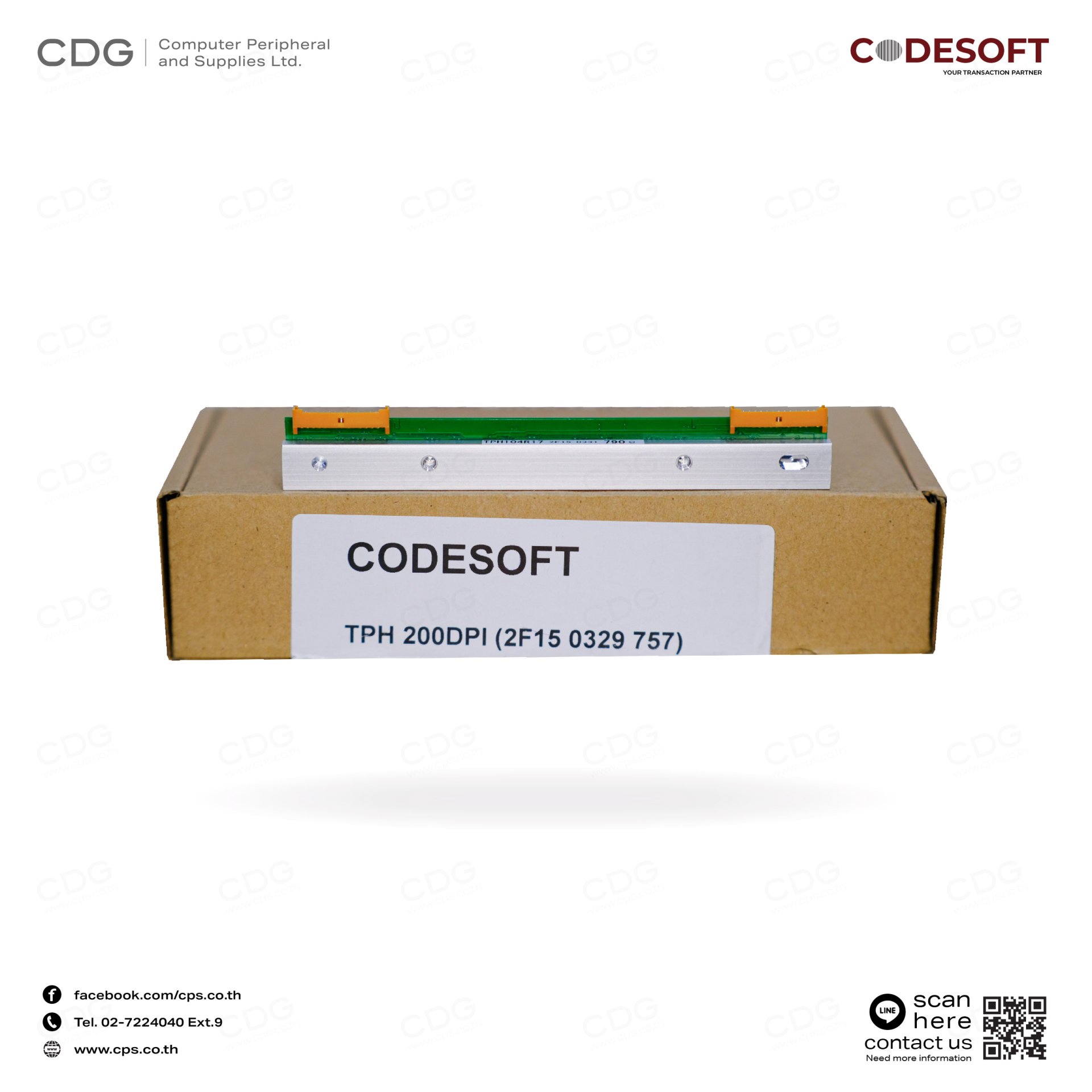 Codsof Logot Print Head Codesoft Model 4e/4i TPH (200DPI) - cps
