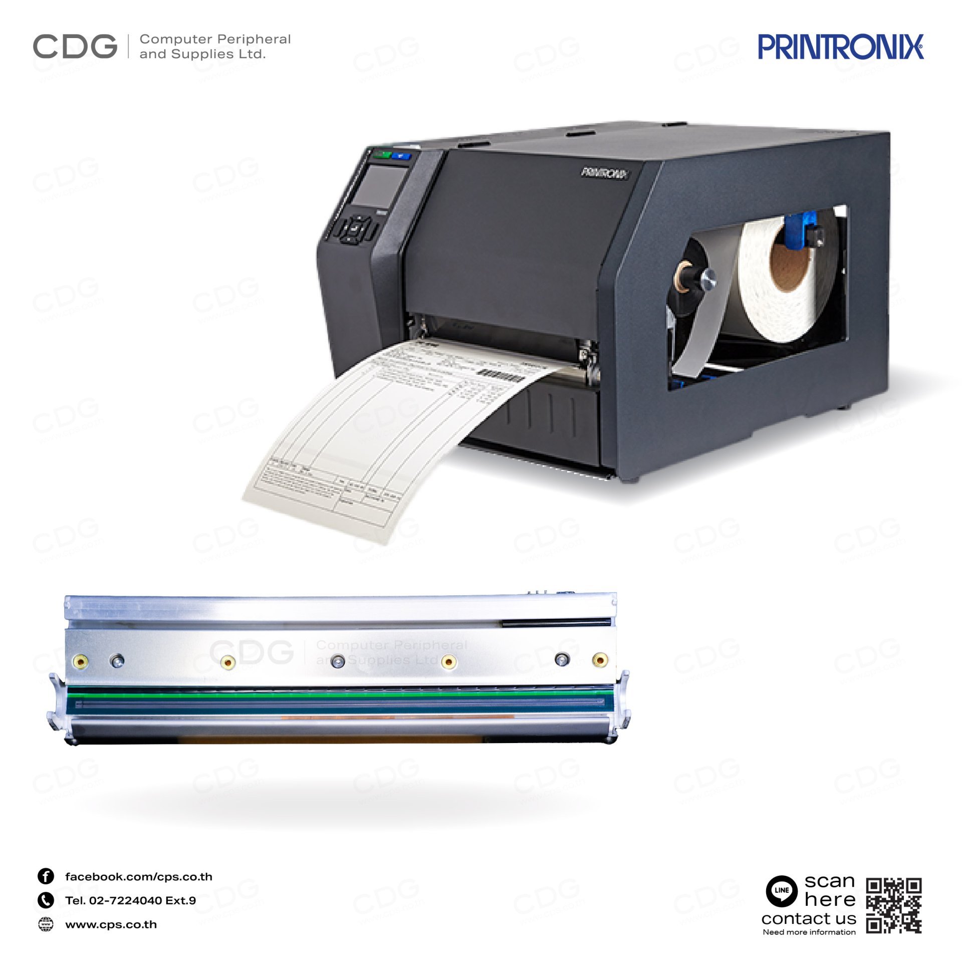 Printronix Printer Keys Postscript Print Head Printronix T8000 Series (203DPI / 300DPI) - cps