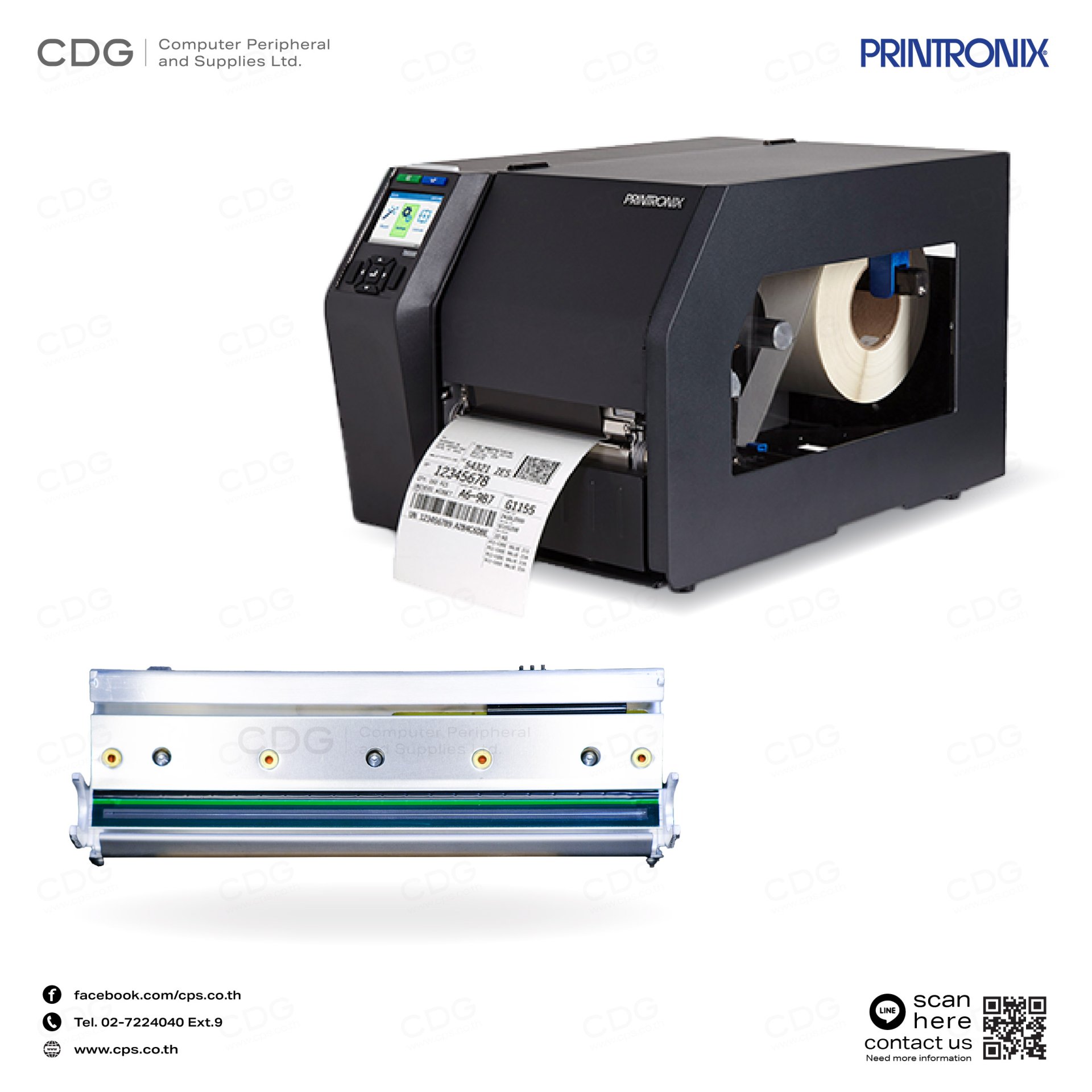 Printronix Printer Keys Postscript Print Head Printronix T8000 Series (203DPI / 300DPI)