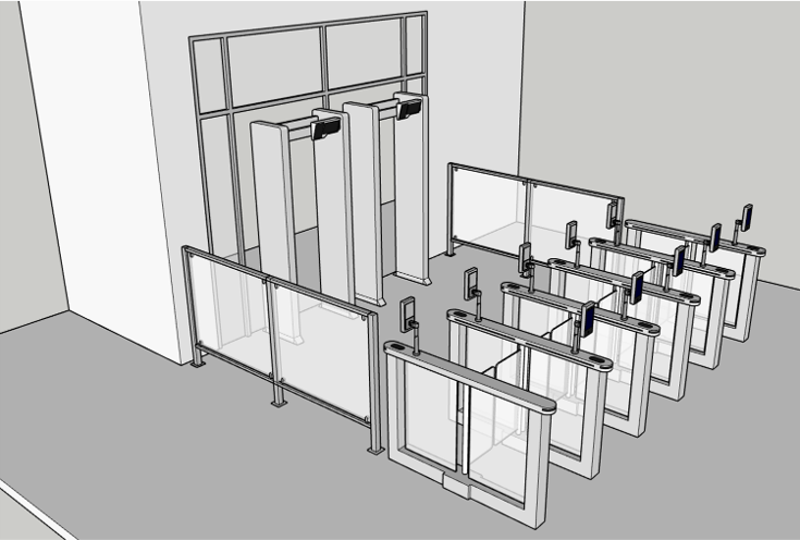 Diagram Auto Gate Model Swing Gate with Face Recognition and Metal ...