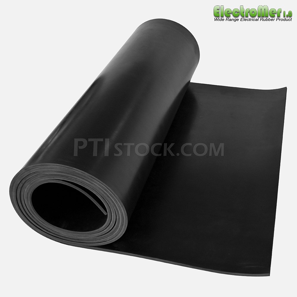 Electrical Insulating Rubber Mat. Thickness 12 mm. / 36 kV. - ptistock