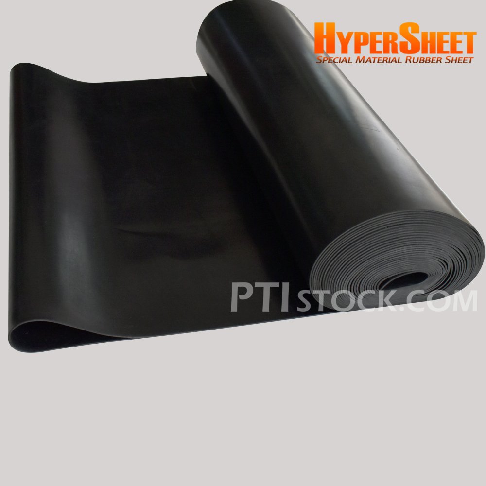 Black VITON (FKM/FPM) Rubber Sheet , Thickness 3 mm . HyperSheet Tel ...