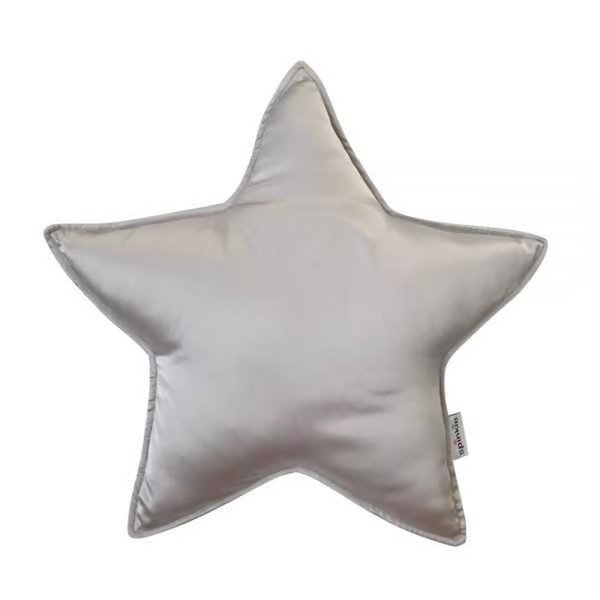 STAR PILLOW CHARMEUSE OYSTER