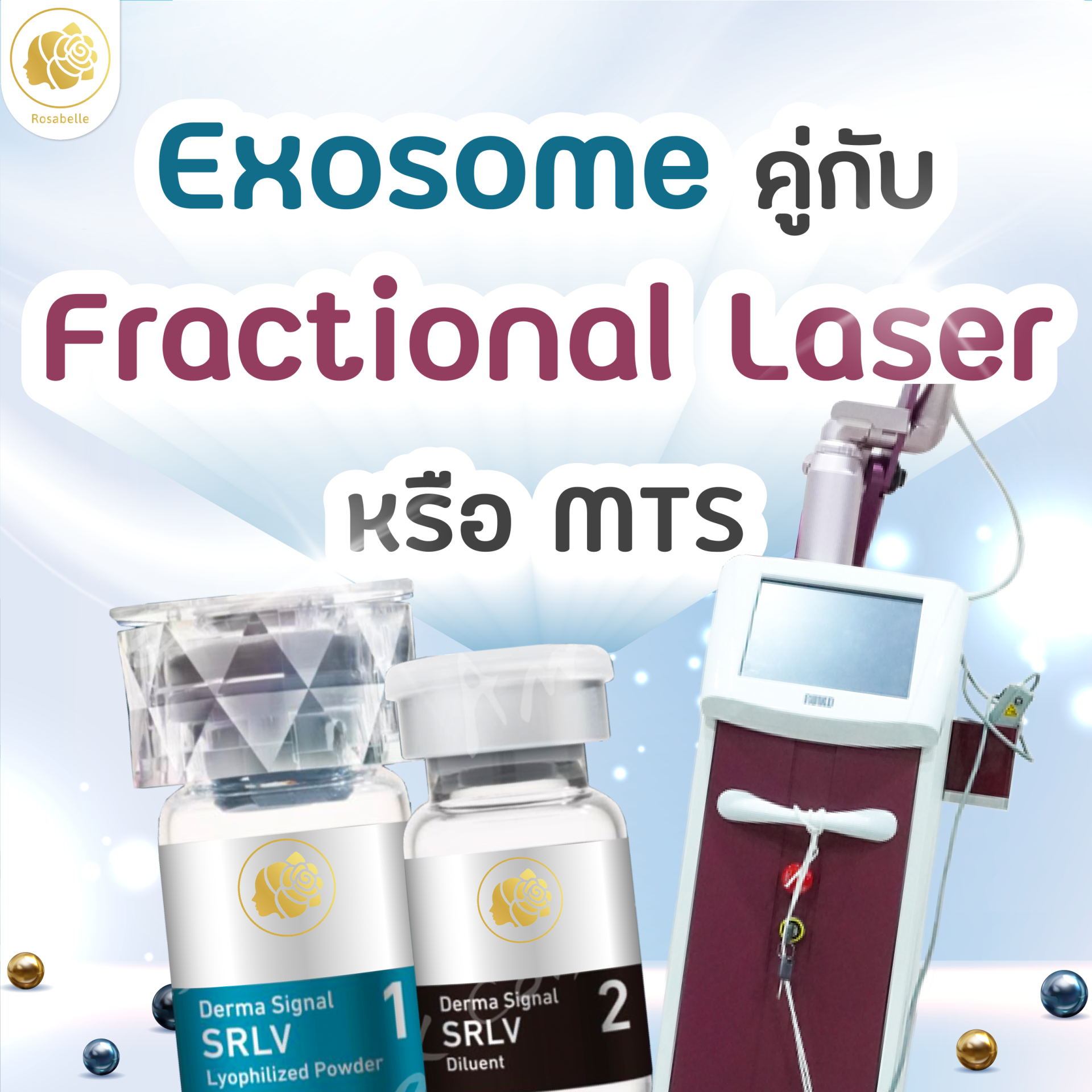 เคล็ดลับ ทำให้ Exosome ได้ผลดียิ่งขึ้น ด้วยการทำ Fractional laser หรือ MTS