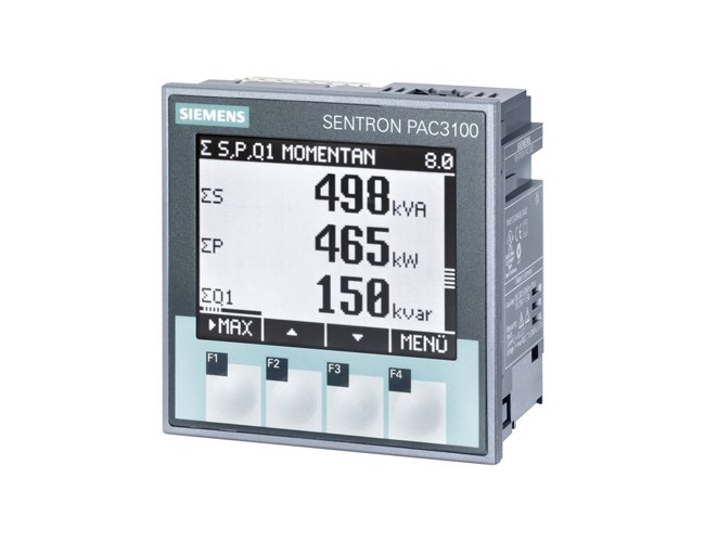 SIEMENS SENTRON PAC3100 เพาเวอร์มิเตอร์ 7KM3133-0BA00-3AA0 LCD Digital ...