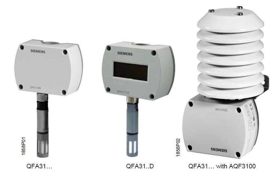 Qfa Racks SIEMENS QFA Series เซนเซอร์อุณภูมิ ซีเมนต์ Room sensors / QFA3100 ...