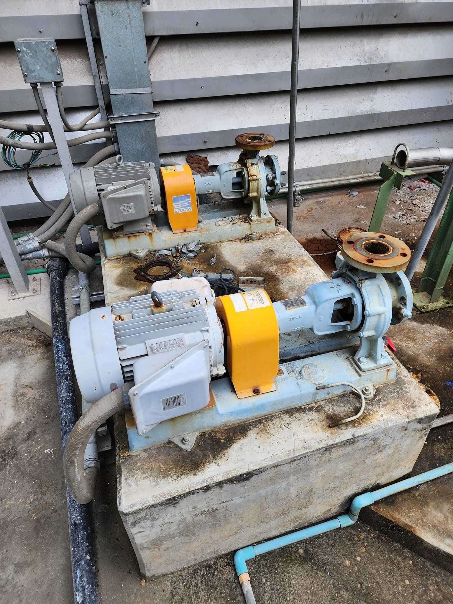 Overhaul pump cooling tower