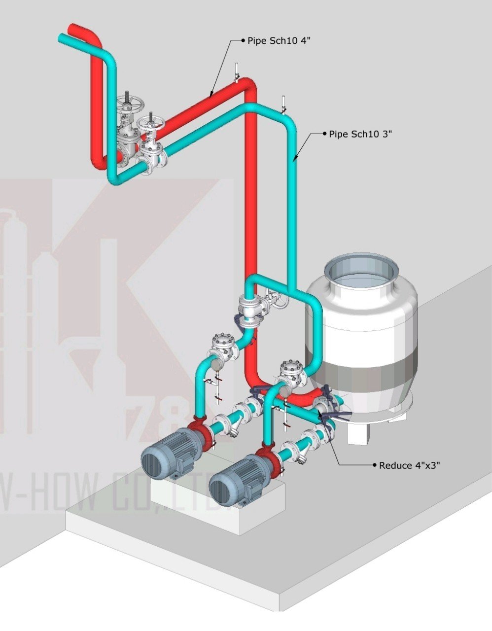 PIPING SUS304 COOLING TOWER