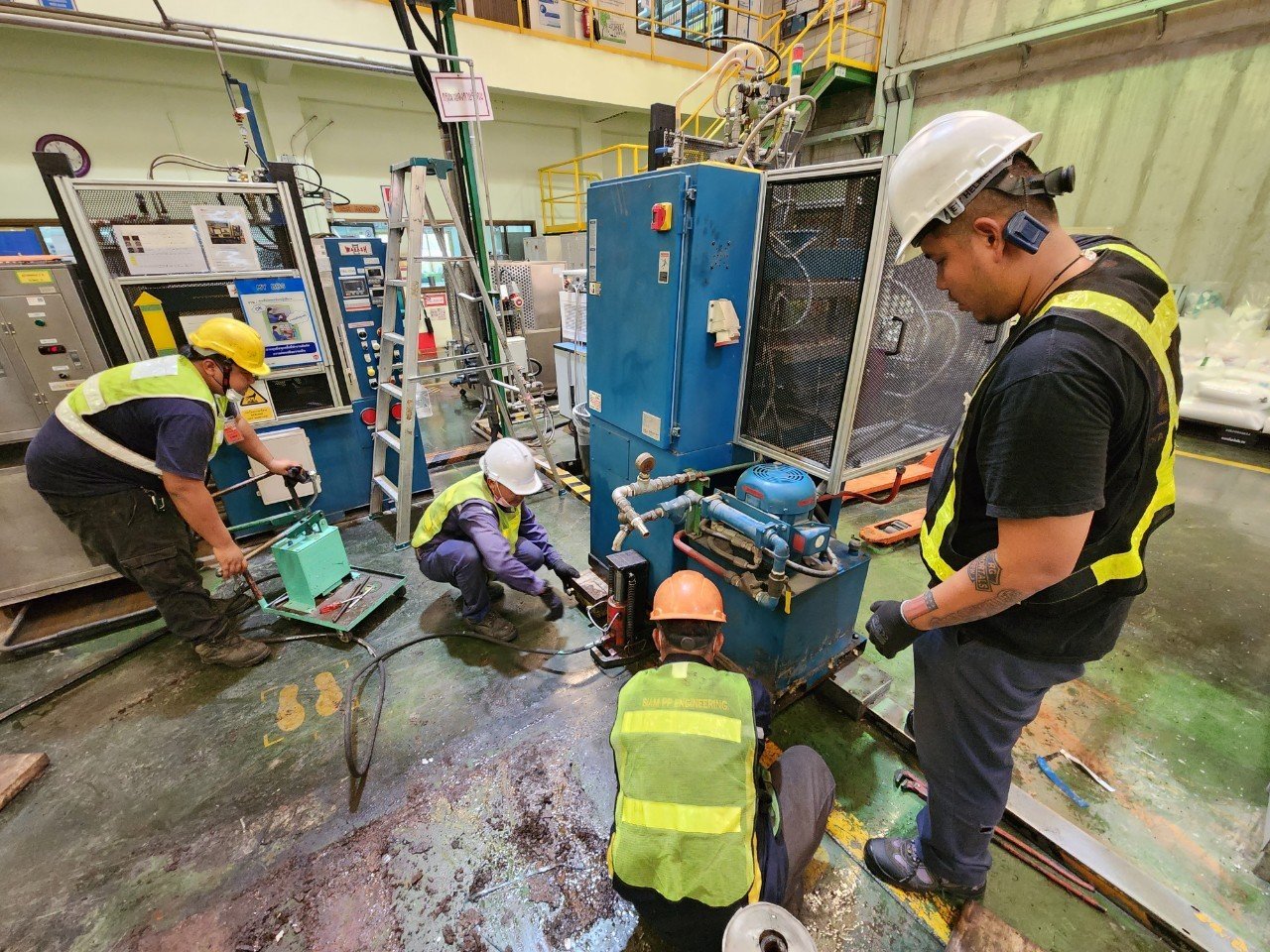 RELOCATE AND INSTALL MACHINE