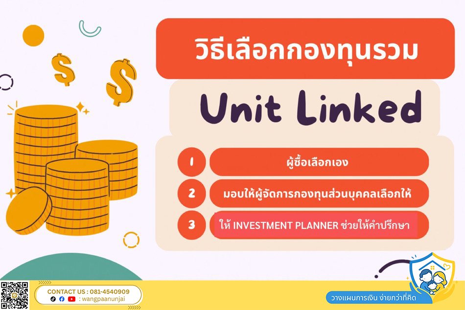 วิธีเลือกกองทุนรวมในประกันแบบยูนิตลิ้งค์ มีกี่แบบ แบบไหนเหมาะสมกับคุณมากที่สุด