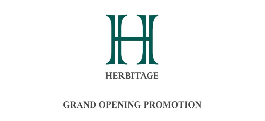 โปรโมชั่นฉลองเปิดตัวแบรนด์ HERBITAGE