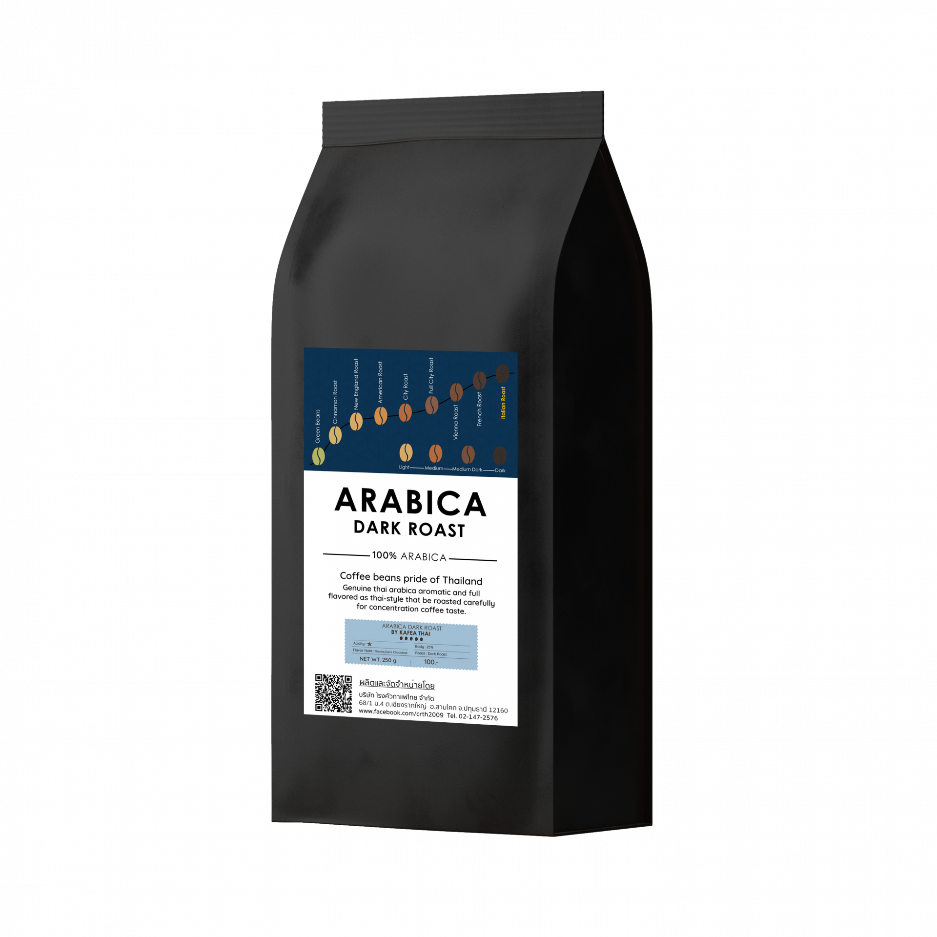 เมล็ดกาแฟคั่ว Araibica Dark Roast
